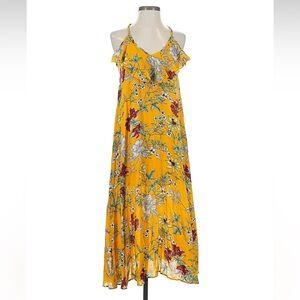 Sunny Floral Halter Maxi Dress
